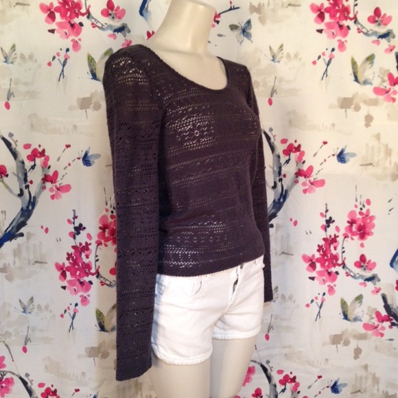 American Eagle Outfitters Tops - NWT American Eagle Gray Crop Top Size M